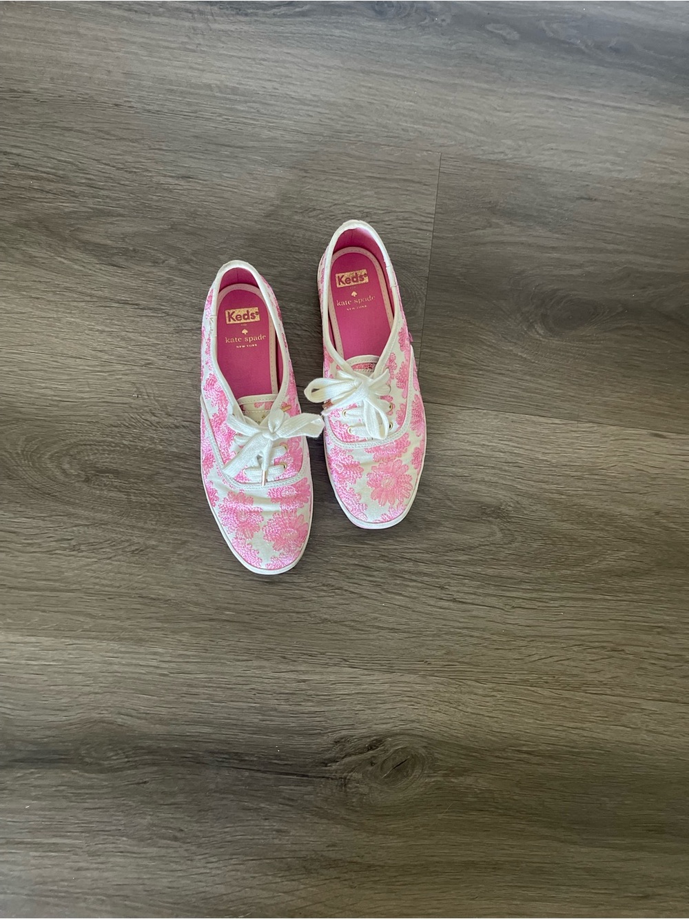 Keds x Kate Spade Pink Floral Sneakers